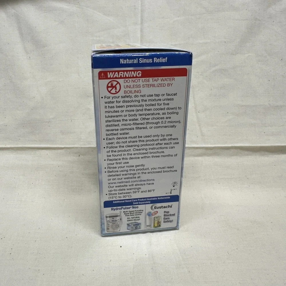 NeilMed Sinus Rinse All Natural Relief Saline Nasal Irrigation Kit 8oz Bottle - Picture 2 of 6